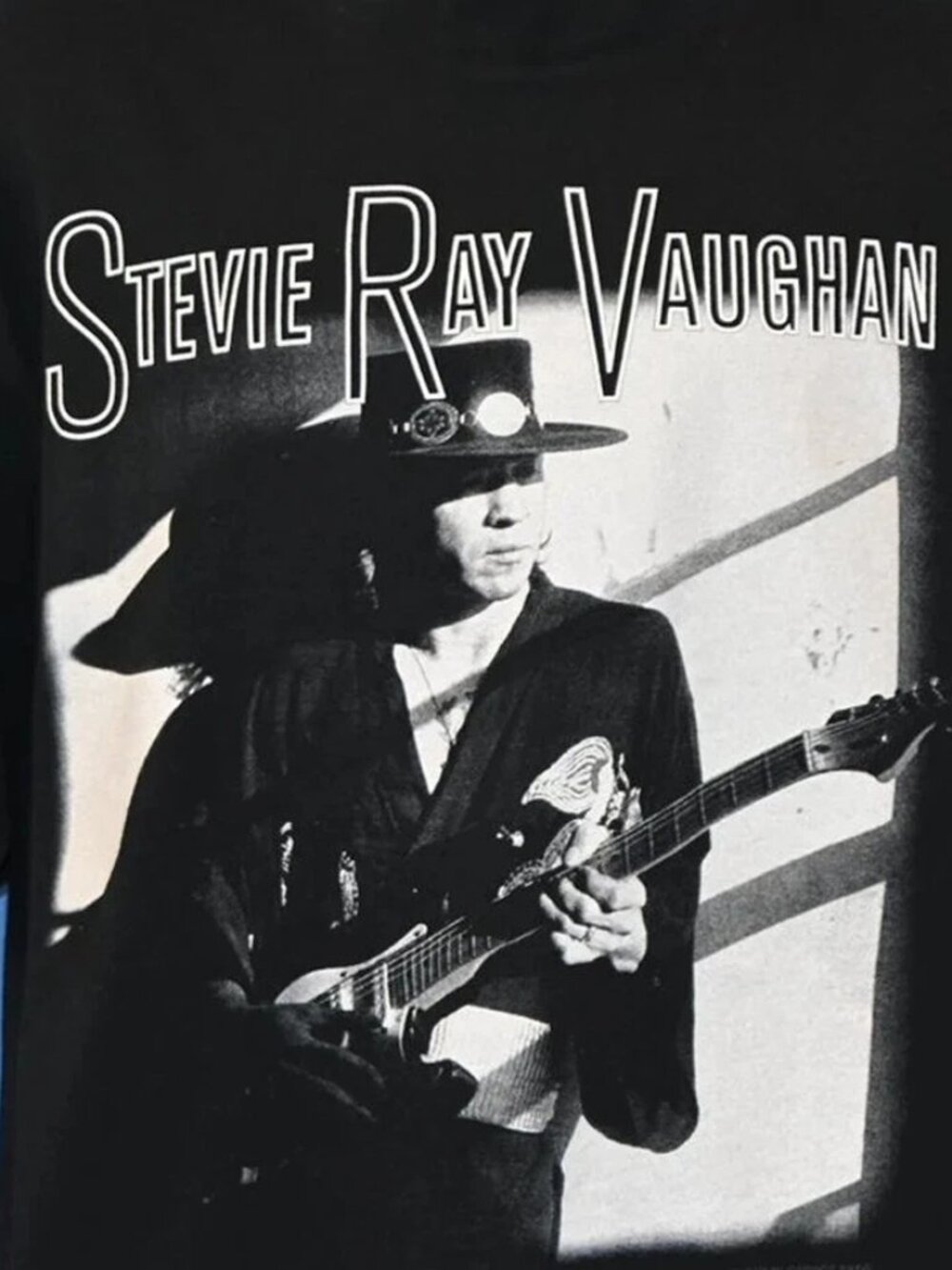Stevie Ray Vaughan Unisex black T-shirt